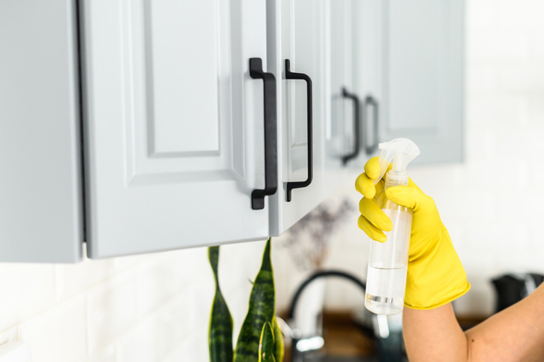 Cleaning Kitchen Cabinets