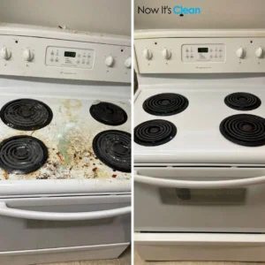 Kitchen Stove Cleaning Before After